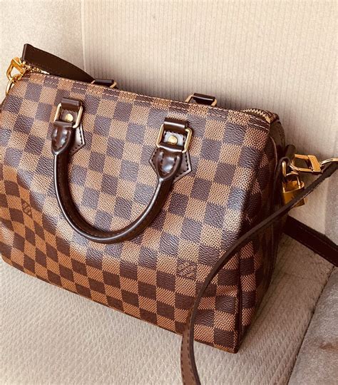 louis vuitton speedy bag with shoulder strap|genuine louis vuitton speedy bag.